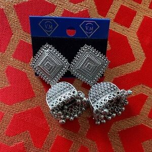 Intricate Silver Earrings for Women